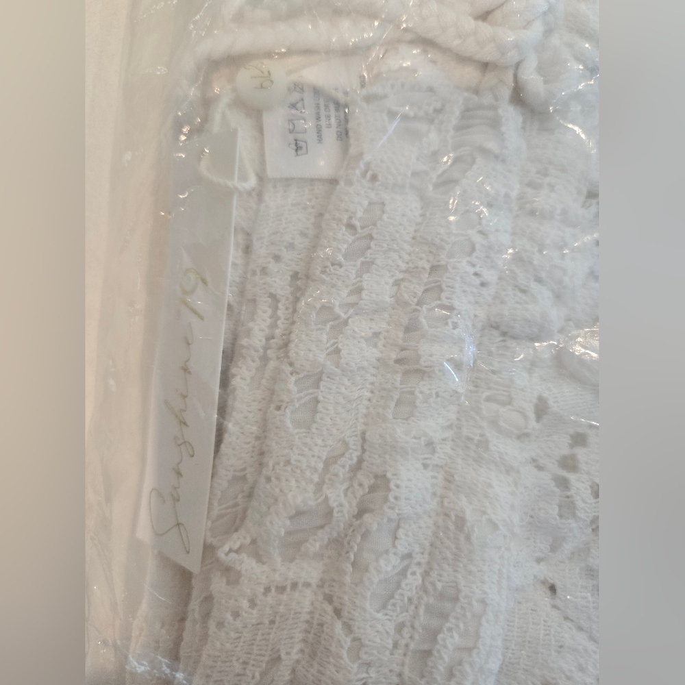 NWT Sunshine 79 Chillin White Crochet Pants Size XL - Picture 5 of 6